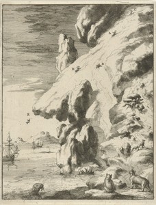 Zeelieden glijden van een ijsberg