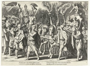 Zegetocht van keizer Karel V en zijn broer Ferdinand I na de bevrijding van Wenen