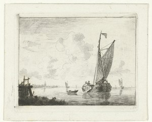 Zeilboot op binnenwater