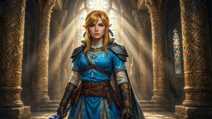 Zelda in Sacred Temple