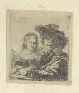 Zelfportret met Saskia