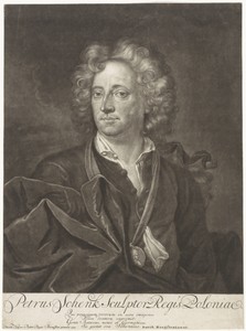 Zelfportret van Pieter Schenk