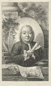 Zelfportret van Simon Fokke