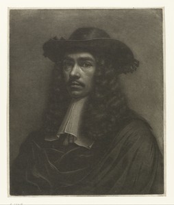 Zelfportret van Wallerant Vaillant met hoed