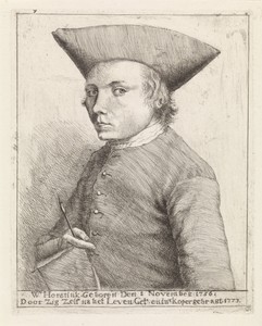 Zelfportret van Warner Horstink