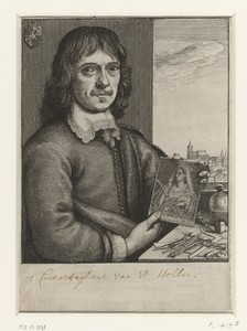 Zelfportret van Wenzel Hollar
