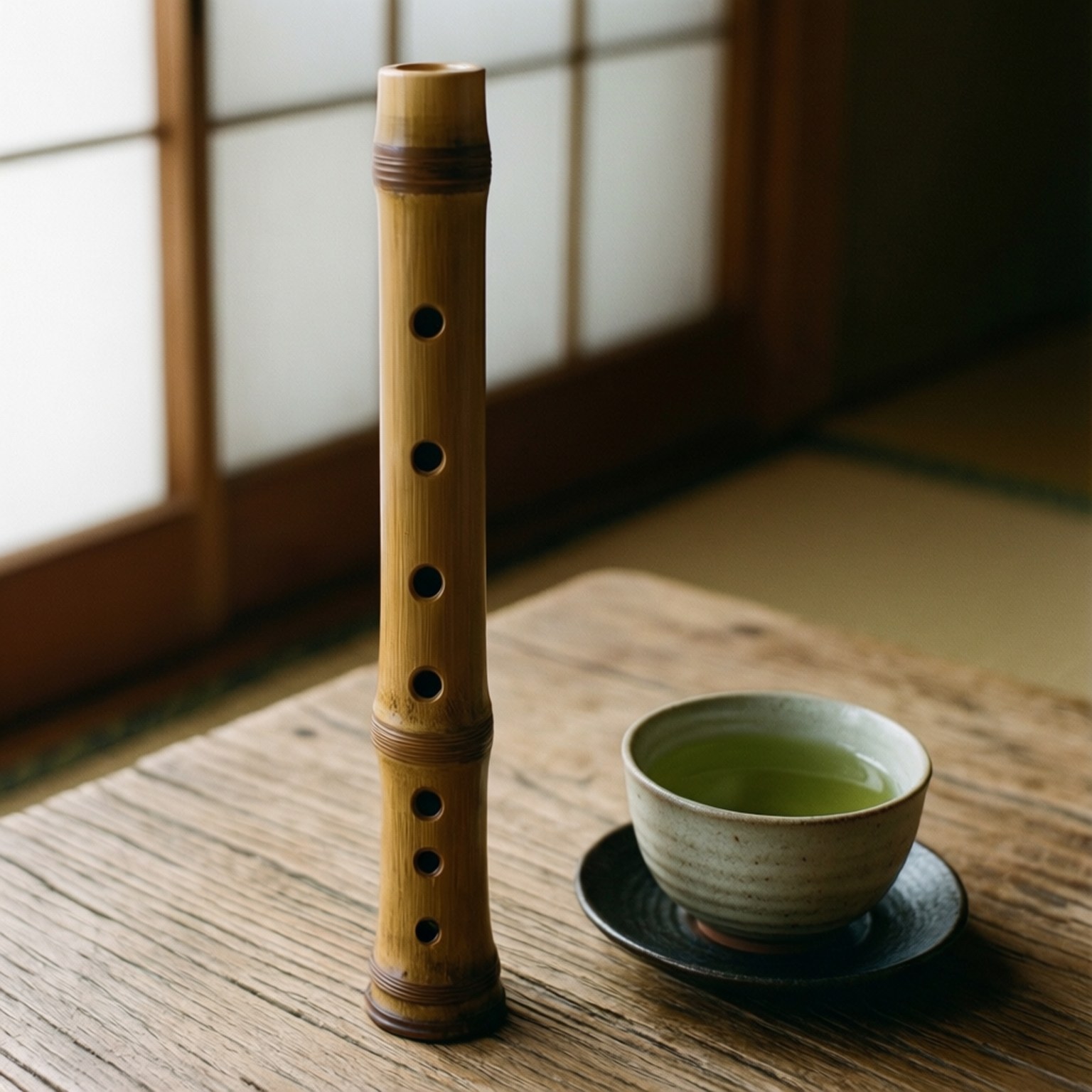Zen Bamboo Flute by Wallpapers.art Studio