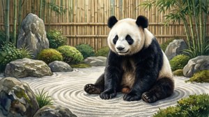 Zen Garden Panda