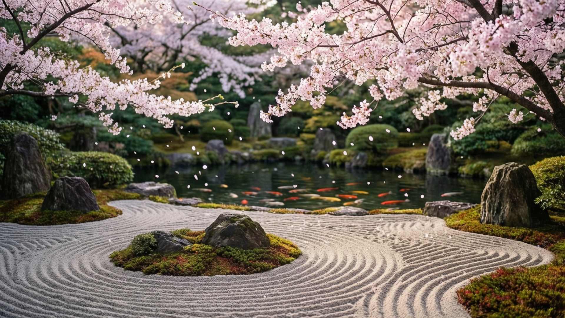 Zen Garden Serenity by Wallpapers.art Studio