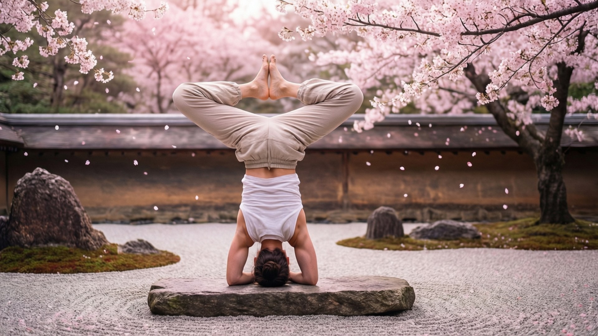 Zen Handstand by Wallpapers.art Studio