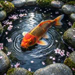 Zen Koi Reflection