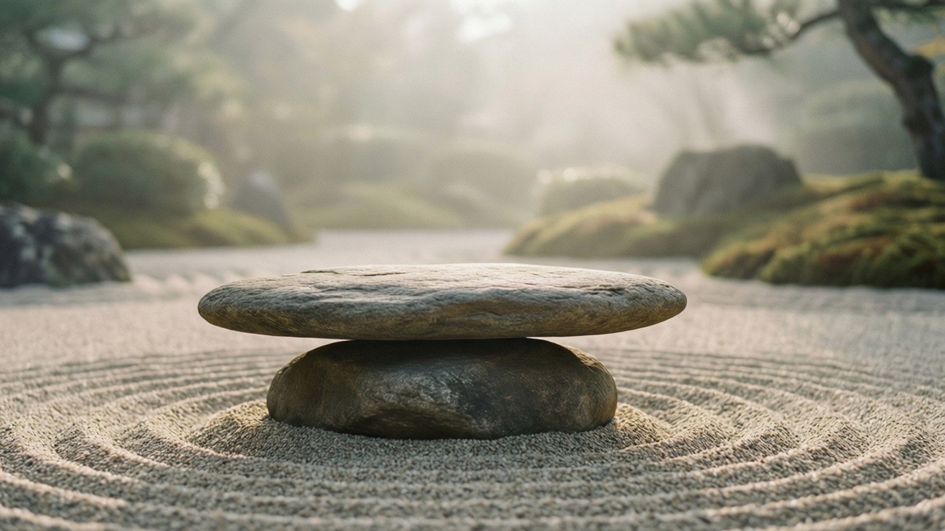 Zen Stone Balance by Wallpapers.art Studio