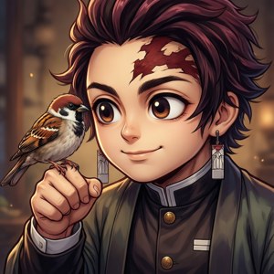 Zenitsu and Sparrow