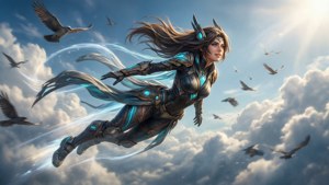Zephyr's Skyward Flight