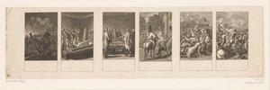 Zes voorstellingen met Brandenburgse oorlogsscènes