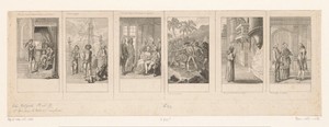 Zes voorstellingen uit de oudere, middelste en nieuwere geschiedenis