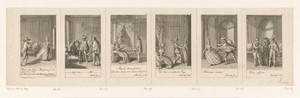 Zes voorstellingen uit le Mariage de Figaro van Beaumarchais