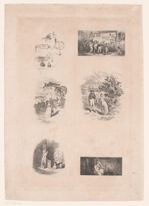 Zes voorstellingen uit Madame Acker van Giavarni