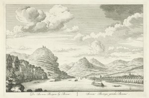 Zevengebergte bij Bonn, gezien vanaf de Rijn