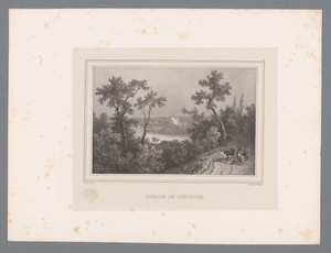 Zicht op de abdij van Jumièges