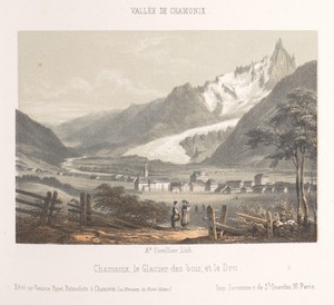 Zicht op de Aiguille de Bionnassay met gletsjer