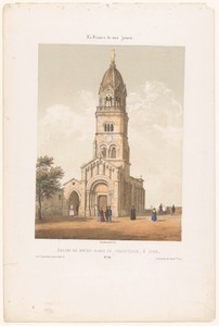 Zicht op de basiliek Notre-Dame de Fourvière in Lyon