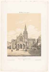 Zicht op de basiliek Saint-Sauveur in Dinan
