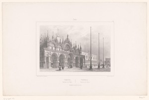 Zicht op de Basiliek van San Marco in Venetië