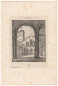 Zicht op de Basiliek van Sint-Ambrosius in Milaan