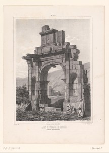 Zicht op de Boog van Caracalla in Djémila