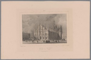 Zicht op de Dom van Milaan