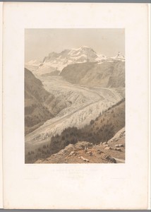 Zicht op de Gorner-gletsjer en de Breithorn