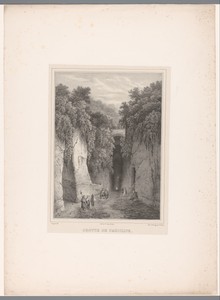 Zicht op de Grotta di Posillipo bij Napels