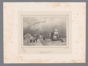 Zicht op de haven van Le Havre