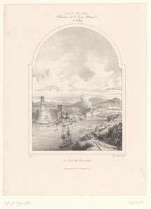 Zicht op de haven van Marseille
