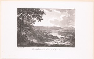Zicht op de heuvels van Sèvres, de Seine en Saint-Cloud