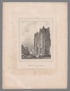 Zicht op de kathedraal Saint-Pierre-et-Saint-Paul te Nantes