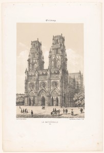 Zicht op de kathedraal van Orléans