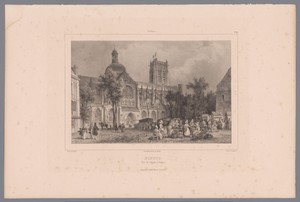 Zicht op de kerk Saint-Jacques te Dieppe