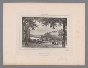 Zicht op de Loire vanaf de Place de la Petite-Hollande in Nantes