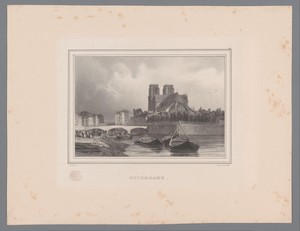 Zicht op de Notre-Dame van Parijs vanaf de Seine