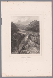 Zicht op de Perte du Rhône bij Bellegarde-sur-Valserine