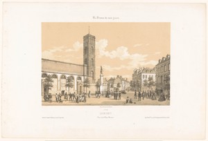 Zicht op de Place Bisson in Lorient