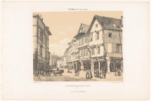 Zicht op de Place des Cordeliers in Dinan