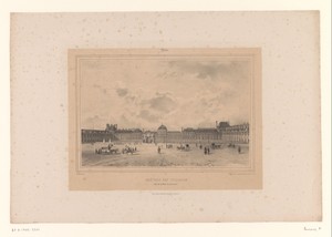 Zicht op de Place du Carrousel en het Tuilerieënpaleis