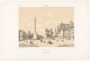 Zicht op de Place Maréchal-Foch en de Cours Saint-Pierre in Nantes