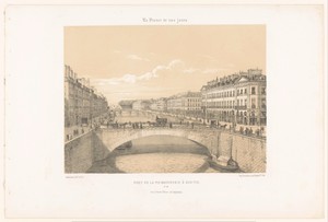 Zicht op de Pont de la Poissonnerie over de Loire in Nantes