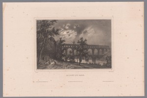 Zicht op de Pont du Gard