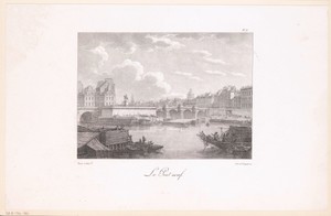 Zicht op de Pont Neuf over de Seine in Parijs