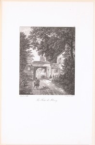 Zicht op de Porte de Fleury bij Meudon